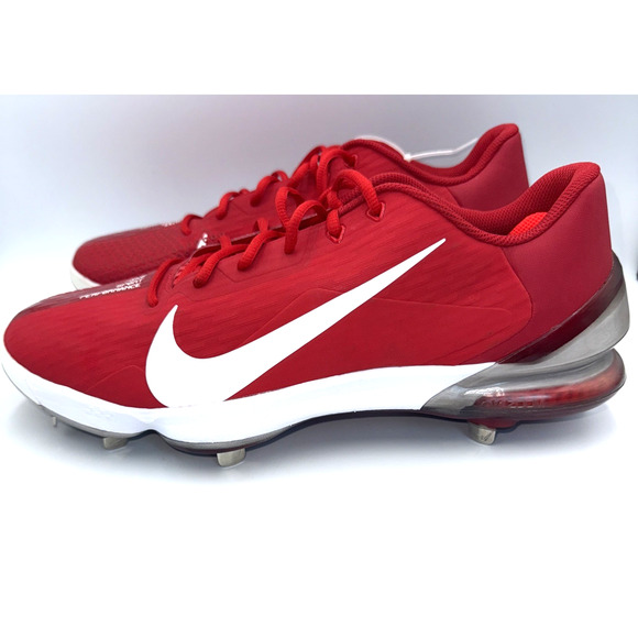Nike Force Zoom Mike Trout 7 Red Baseball Cleats Metal CQ7224-600 Men Sz 14 - Picture 6 of 13
